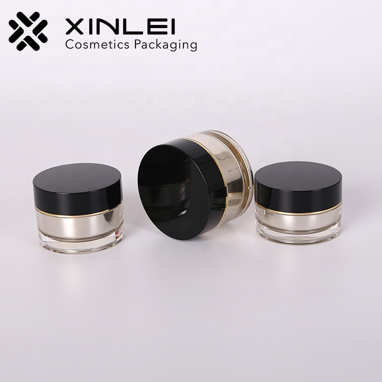 Gold cream container 1oz empty cosmetic jars