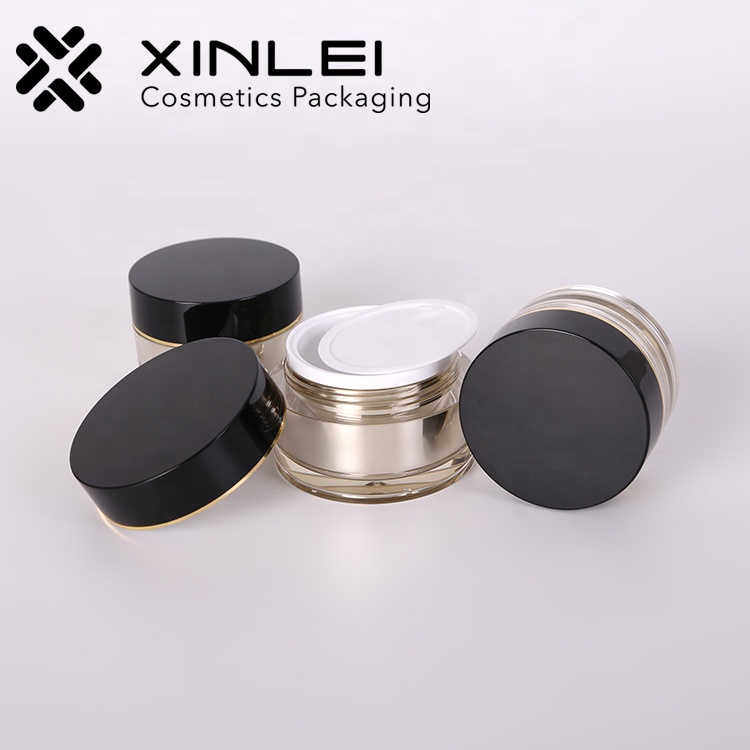 Gold cream container 1oz empty cosmetic jars