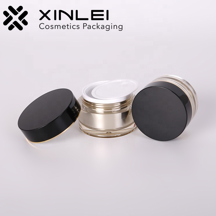 Gold cream container 1oz empty cosmetic jars