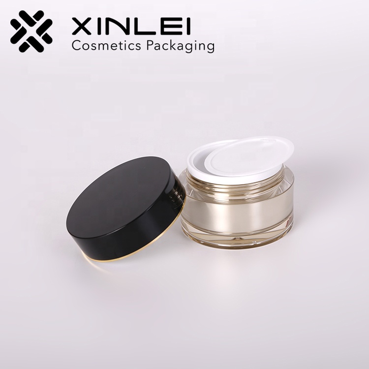 Gold cream container 1oz empty cosmetic jars