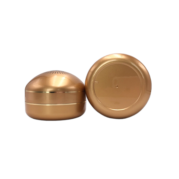 Golden Ball Shape Plastic Container Ps Cosmetic Golden Cream Jar