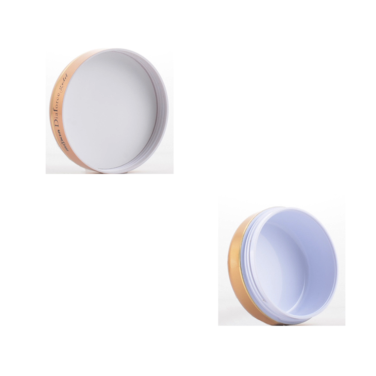 Golden Ball Shape Plastic Container Ps Cosmetic Golden Cream Jar