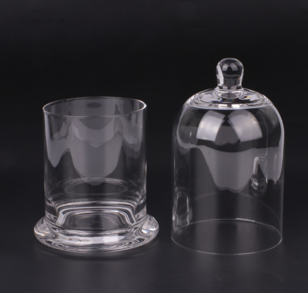 Golden bell Dome Glass Candle Glass Jar