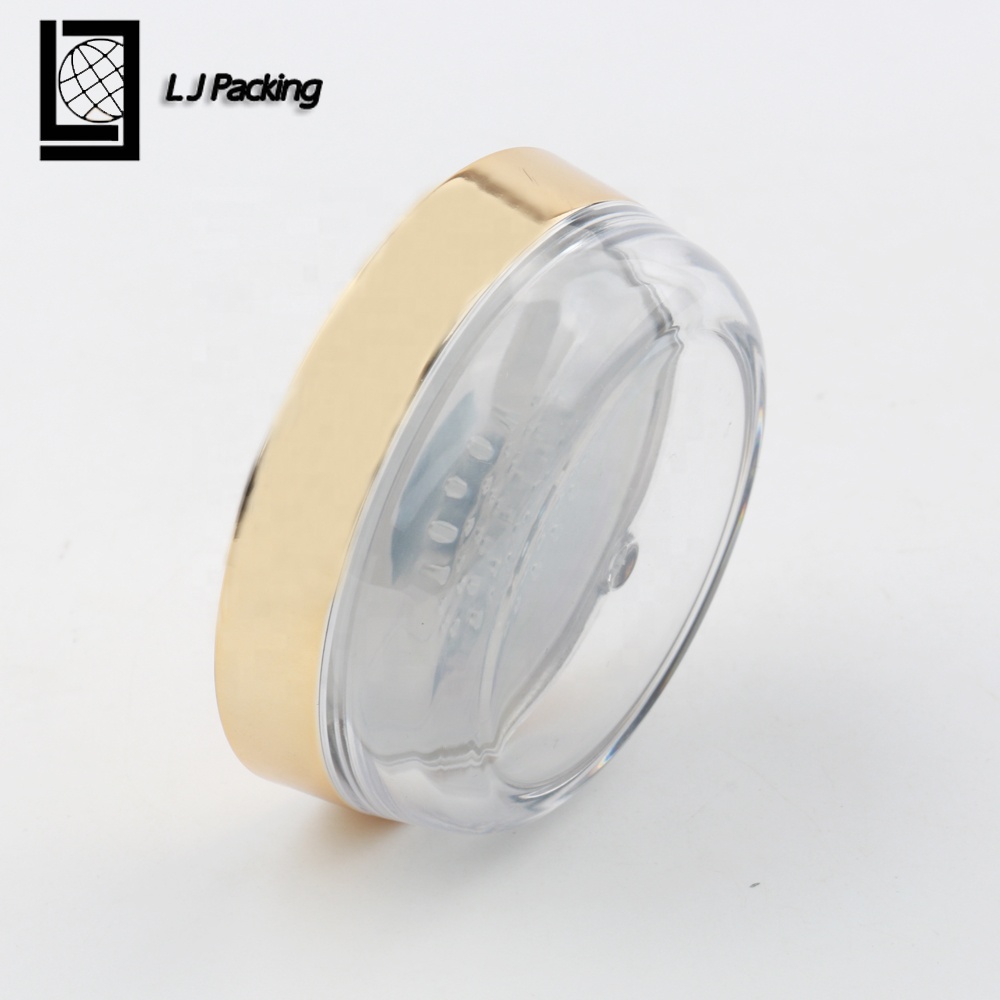 Golden luxury 5g 10g 20g 30g loose powder cosmetic jar with sifter