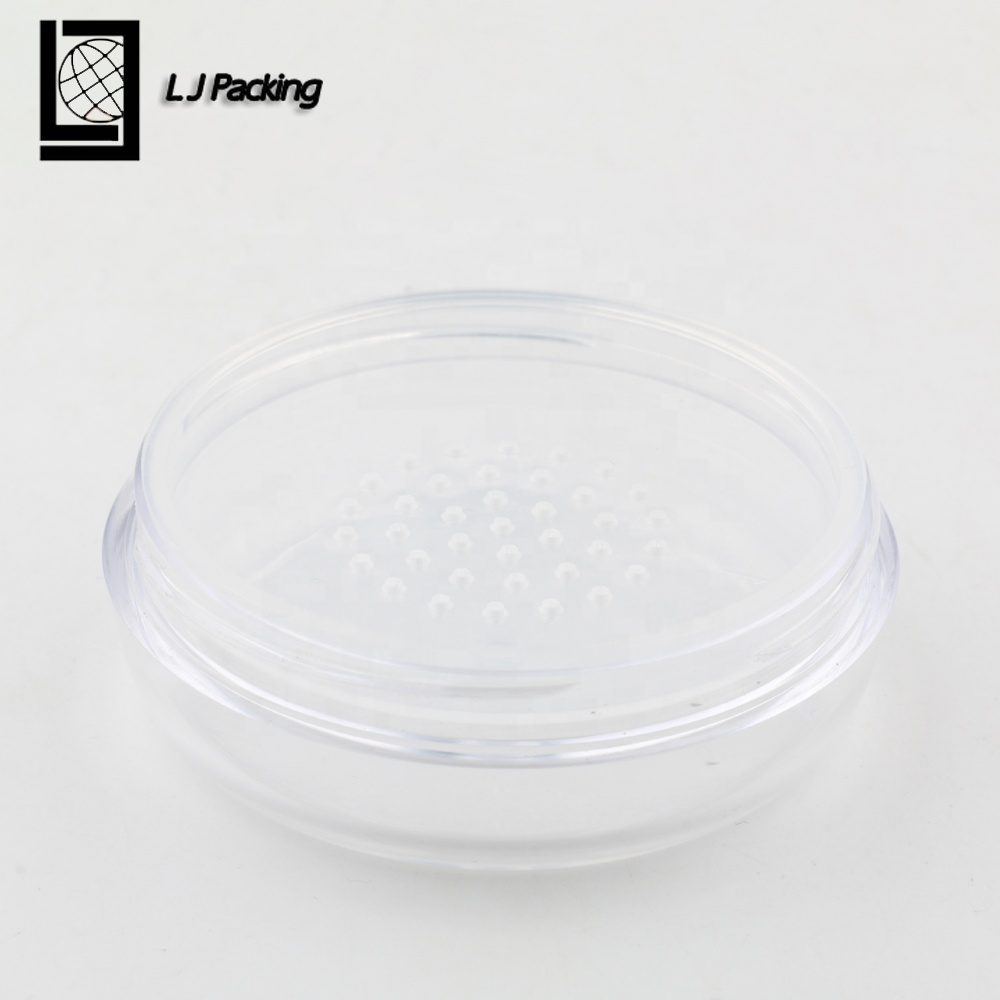 Golden luxury 5g 10g 20g 30g loose powder cosmetic jar with sifter