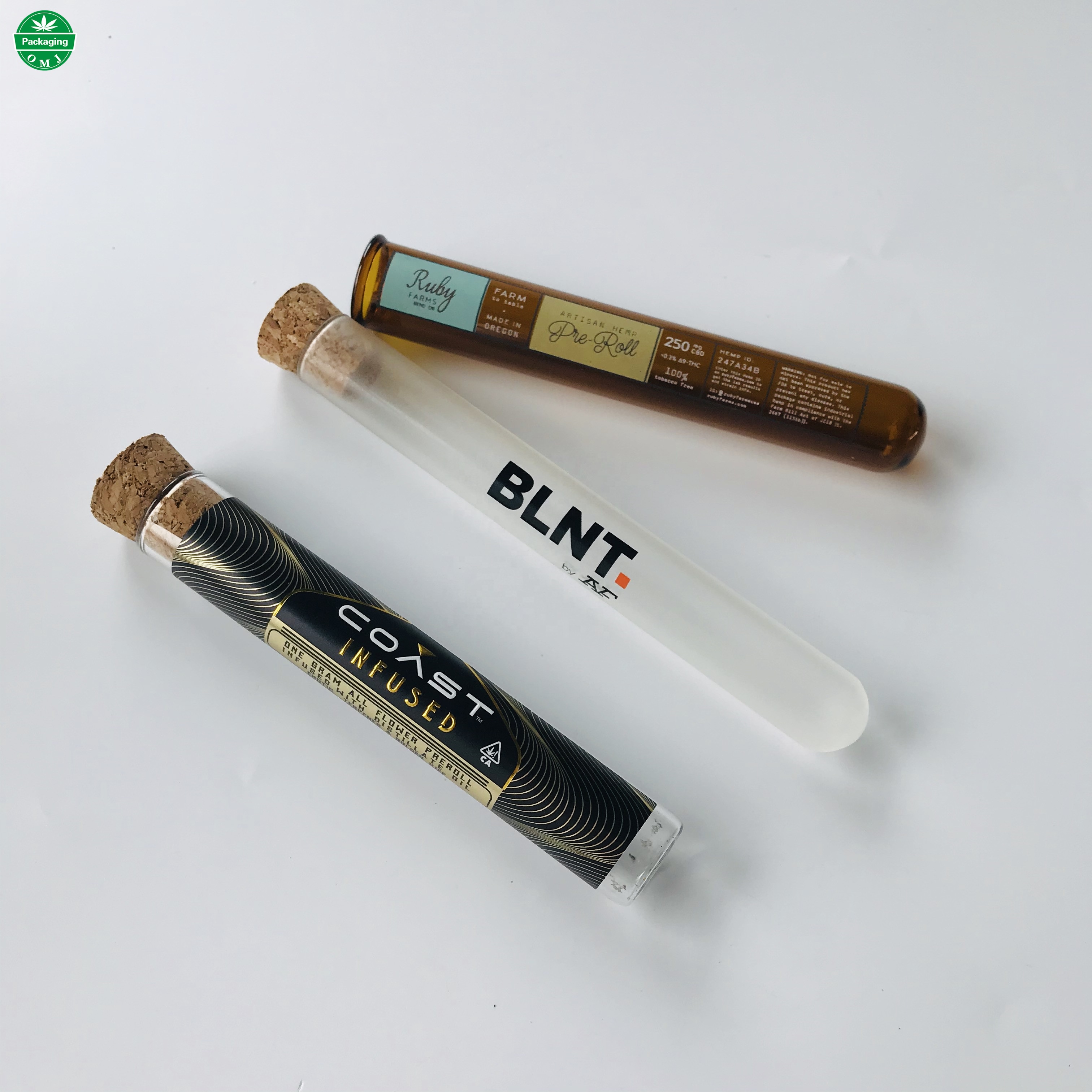 Good Price Clear Glass Blunt Tube 120mm for Joint Cones Packaging