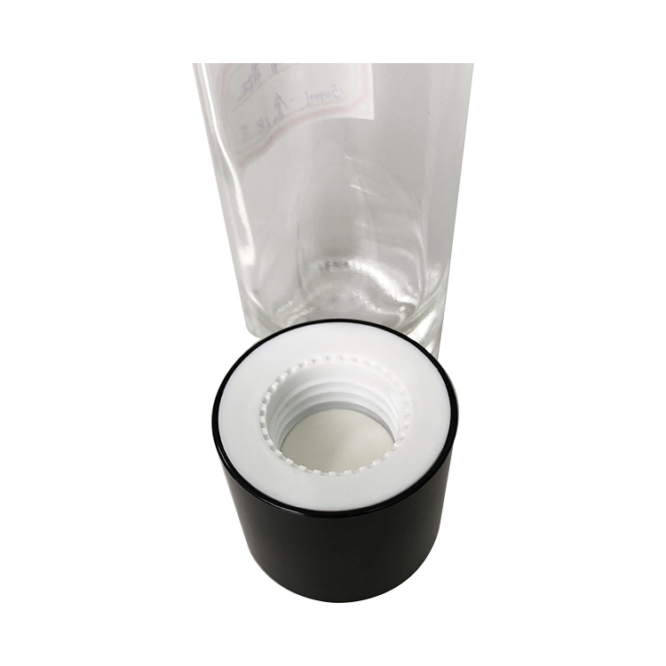 Good Price Wholesale Face Cream Jar 150ml 120ml 100ml Cosmetic Packaging Glass Toner Bottle with Black Lid