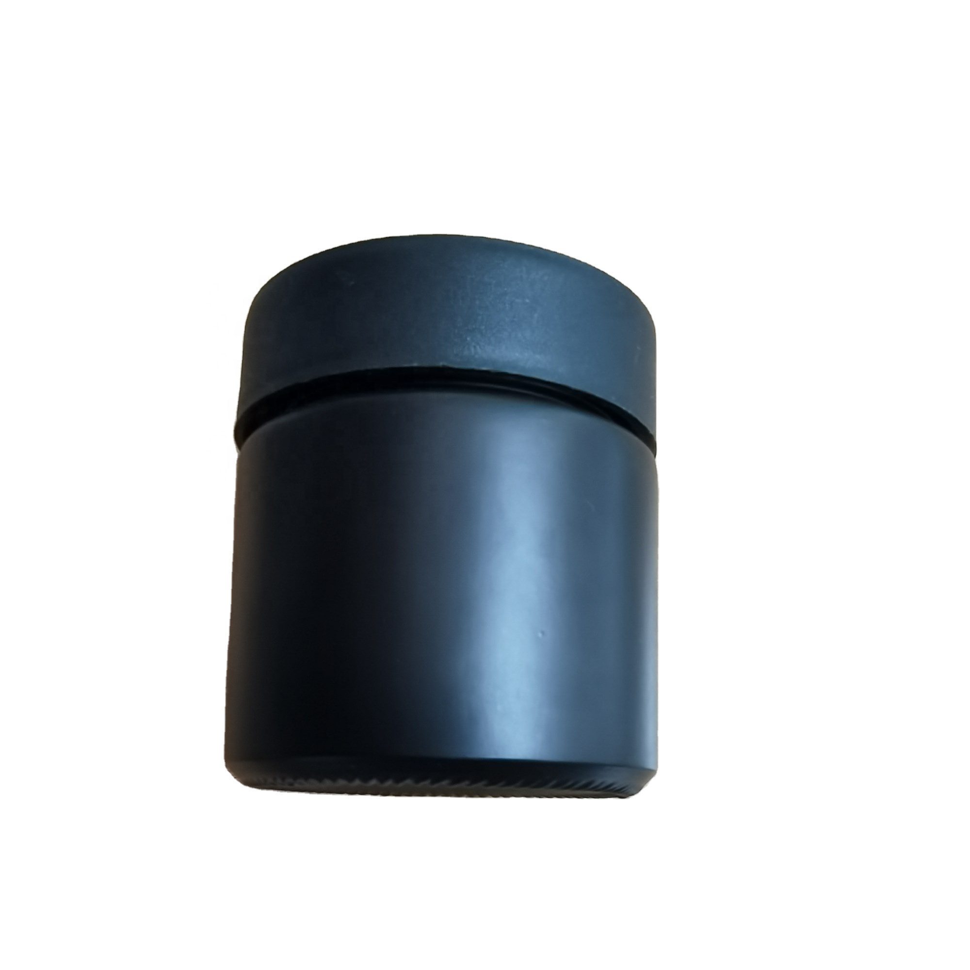 Good Quality 2oz 3oz 5oz Child Proof Air Tight Childproof Custom Matte Black Glass Jars With CR Lid