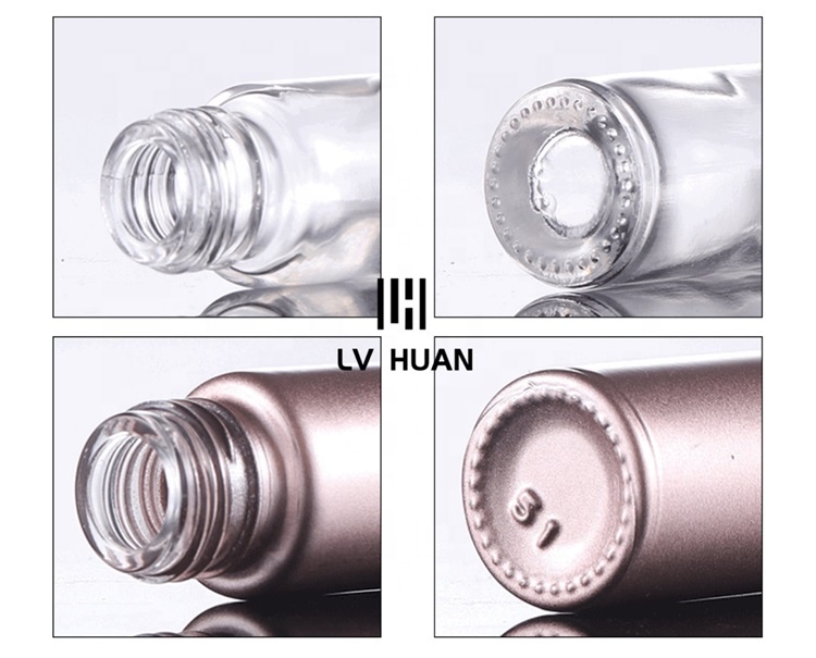 Good Quality Cosmetic Container 5ml 10ml Roll On Ball Rose Gold Glass Bottle Perfume Cosmetic Bottle