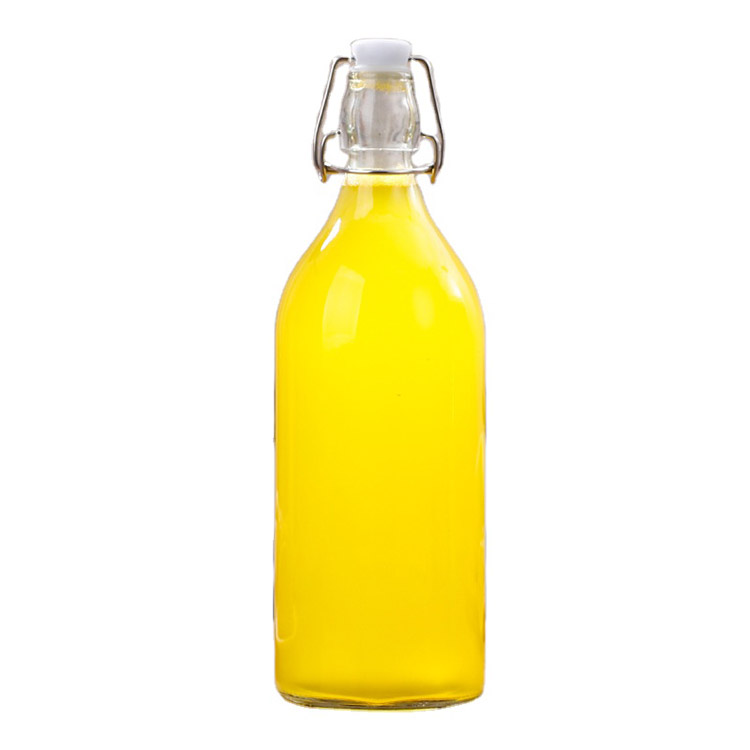 Good Quality Different Specification 1100ml Clear Sealed Glass Bottles with Swing Top