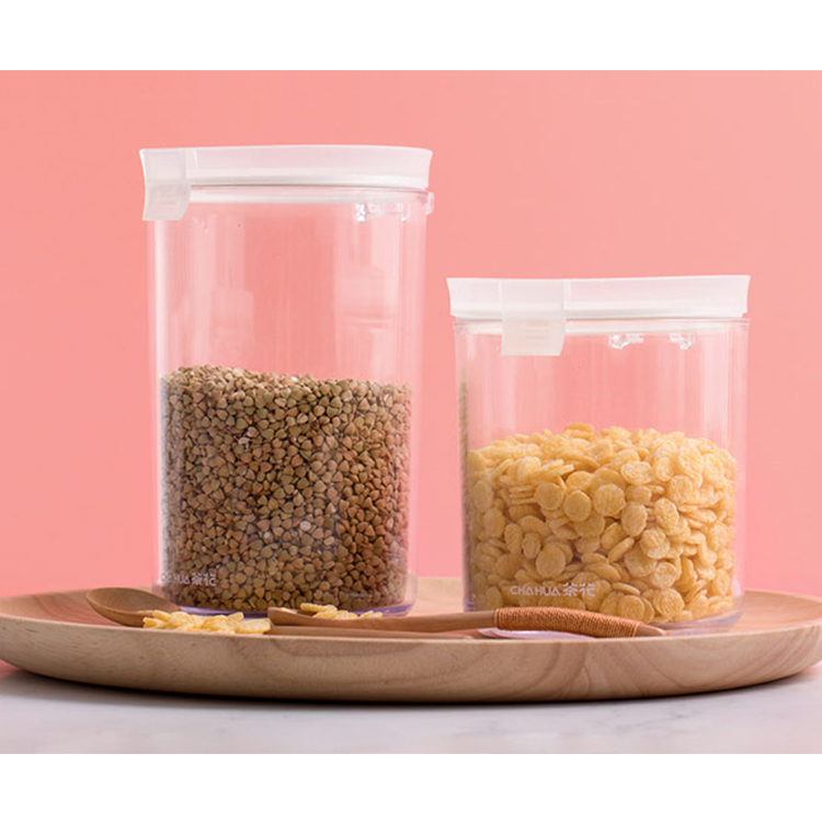 Good Quality Durable Multifunction Food Airtight Plastic Storage Jars with Lid