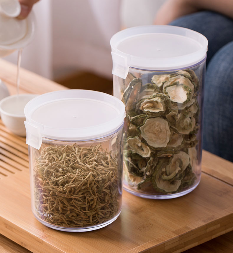 Good Quality Durable Multifunction Food Airtight Plastic Storage Jars with Lid