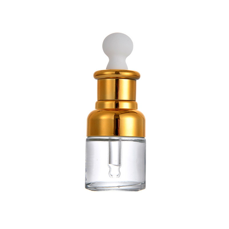 Good Quality Factory Directly 20ml 30ml 50ml Round transparent Glass dropper Essential oil bottle