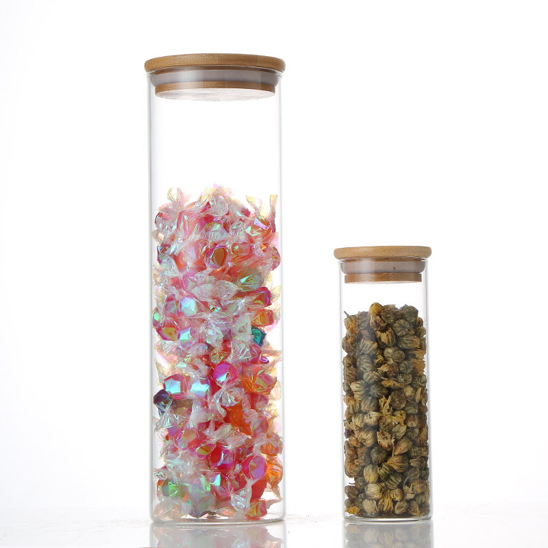Good Quality Factory Directly Glass Storage Jars With Airtight Lids Storage Food Jar