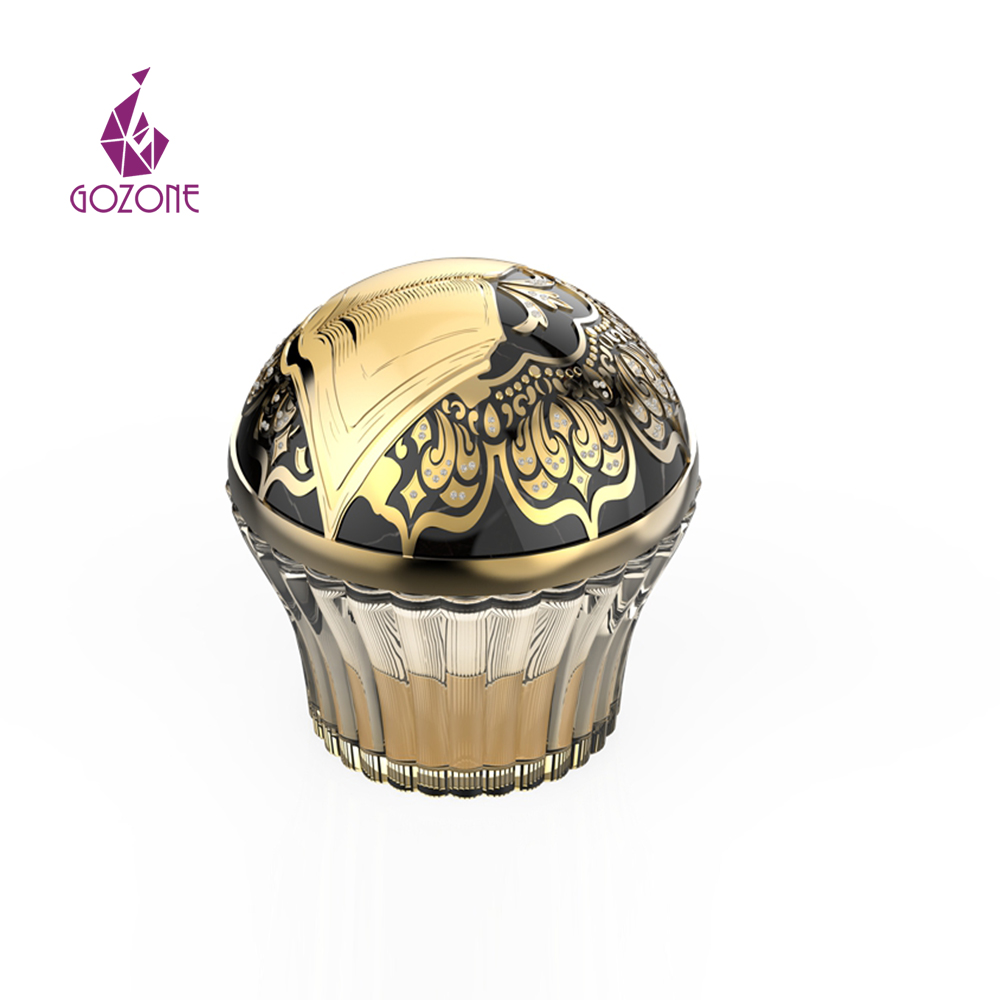 Good Quality Plastic Arabic Luxury Clear Saffron Glass Jar Bukhoor Bottles