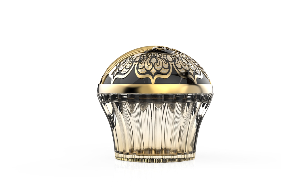 Good Quality Plastic Arabic Luxury Clear Saffron Glass Jar Bukhoor Bottles