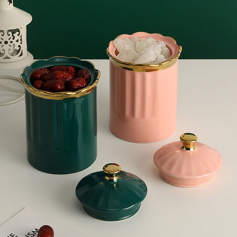 Good Quality Popular Selling Competitive Price Green Pink Storage Ceramic Sealed Tank