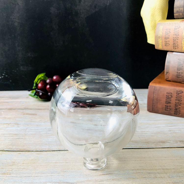 Good Quality Round Glass Bottle Ball Shape Glass Bottle With Cork Cap