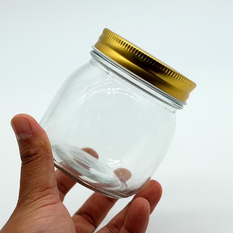 Good Quality Round Glass Jars 250ml Airtight Glass Jars BPA free Empty Glass Jars in Stock