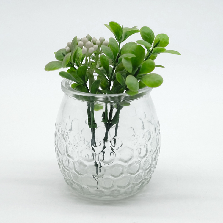 Good Sales Sphere Shape Glass Jar with Fissures New Fashion 70ml Round Jar with Electric Light Sphere Glass Jar for Plant