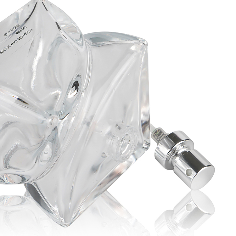 Good Selling Customized 100ml Empty Unique Shape Glass Perfume Bottle With Customizable LOGO