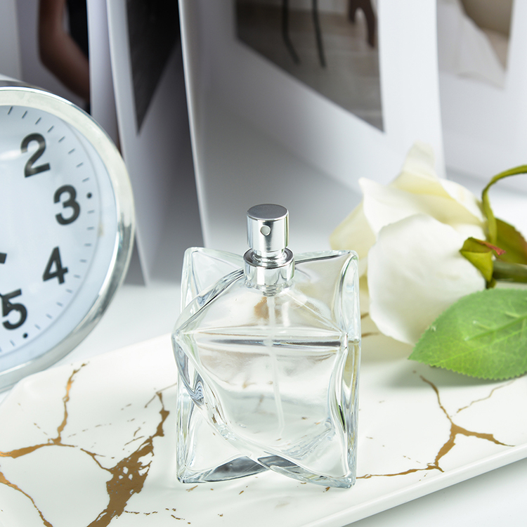 Good Selling Customized 100ml Empty Unique Shape Glass Perfume Bottle With Customizable LOGO