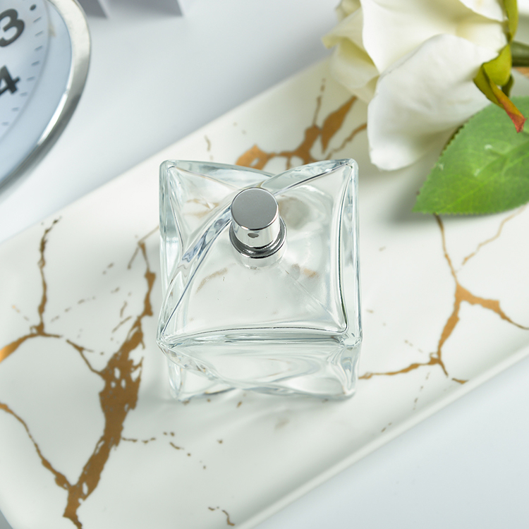 Good Selling Customized 100ml Empty Unique Shape Glass Perfume Bottle With Customizable LOGO