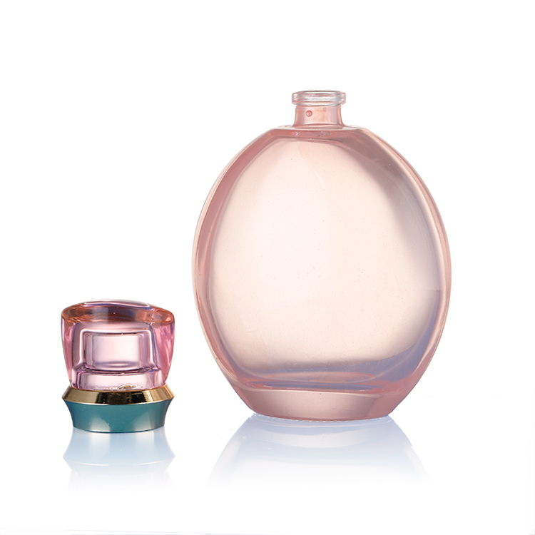 Good Supplier Round Perfume custom glass bottle with lid