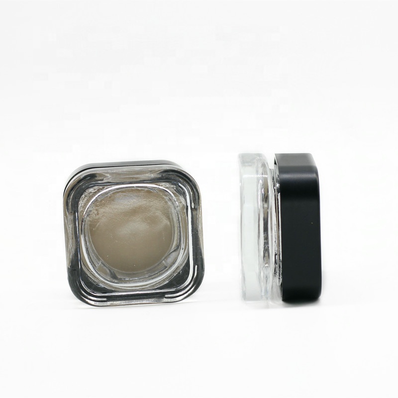 Good grade 5g 5ml clear cbd oil glass jar with child resistant cap for packing