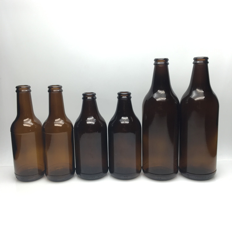 Good price 250ml 300ml 500ml brown amber glass beer bottles wholesale