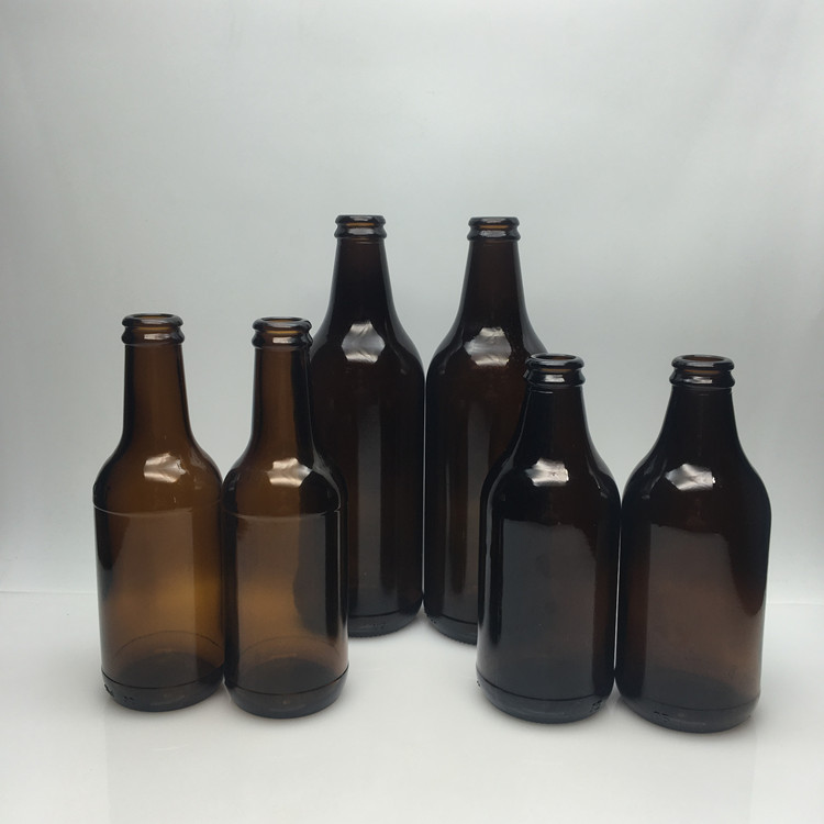 Good price 250ml 300ml 500ml brown amber glass beer bottles wholesale
