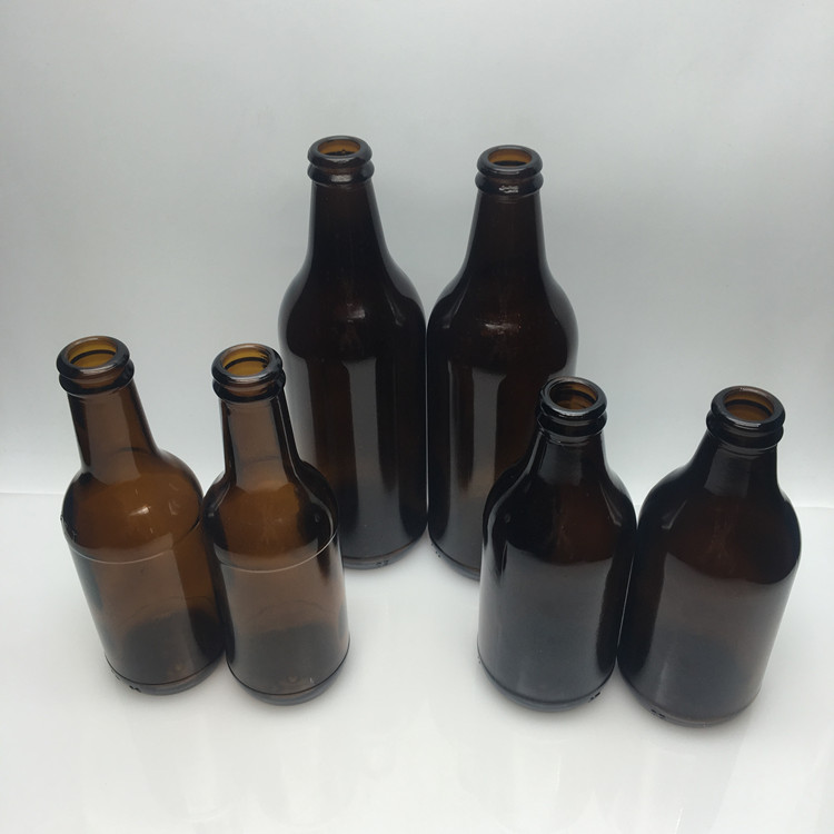 Good price 250ml 300ml 500ml brown amber glass beer bottles wholesale