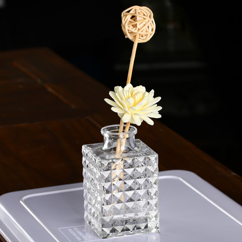 Good price Square aromatherapy glass bottle fragrance diffusion bottle 100ml