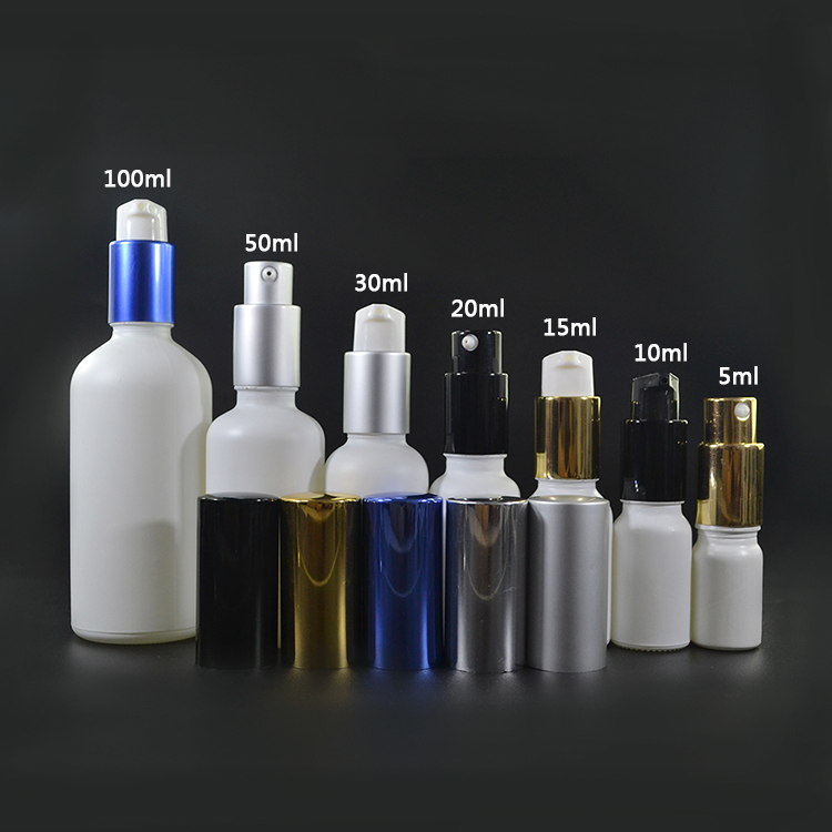 Good quality 100ml frosted black glass bottle for e liquid with black aluminum spray mist cap 100ml matte black glass bottle