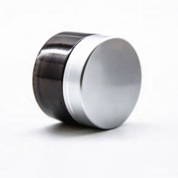 Good quality 20g 30g 50g Empty Amber Blue Matte color glass cream jar 5g 10g 15g cosmetic bottle jar with gold lid