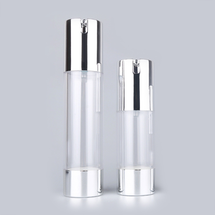 Good quality 30ml airless pump bottle transparent airless cosmetic bottles