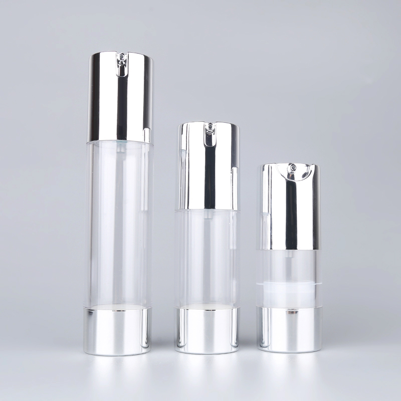 Good quality 30ml airless pump bottle transparent airless cosmetic bottles