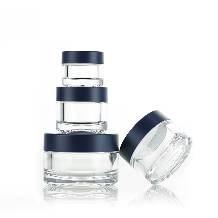 Good quality Transparent/clear  Plastic Thick PETG Skincare Cream Jar for cosmetic Containers WHB 15/30/50/100g