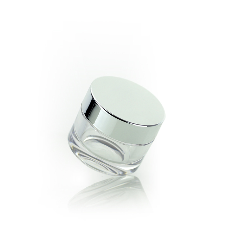 Good quality Transparent/clear Plastic Thick PETG Skincare Cream Jar for cosmetic Containers WHB 15/30/50/100g