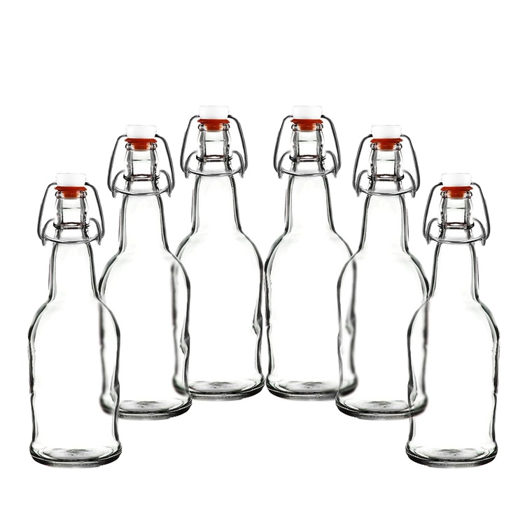 Good quality clear color swing cap 16OZ beer bottles CY-092