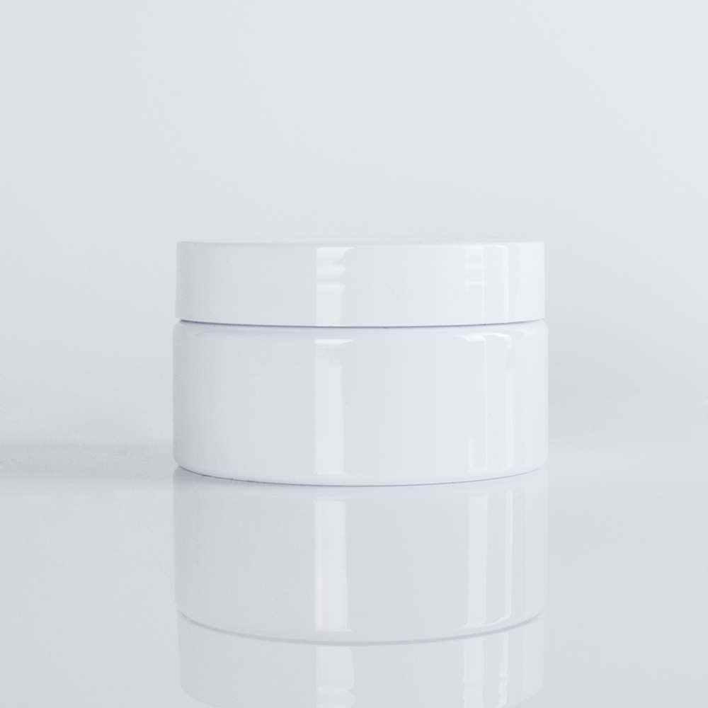 Good quality cream lotion facial container 30g 50g 100g 200g 500g with wide mouth PET jar white lid