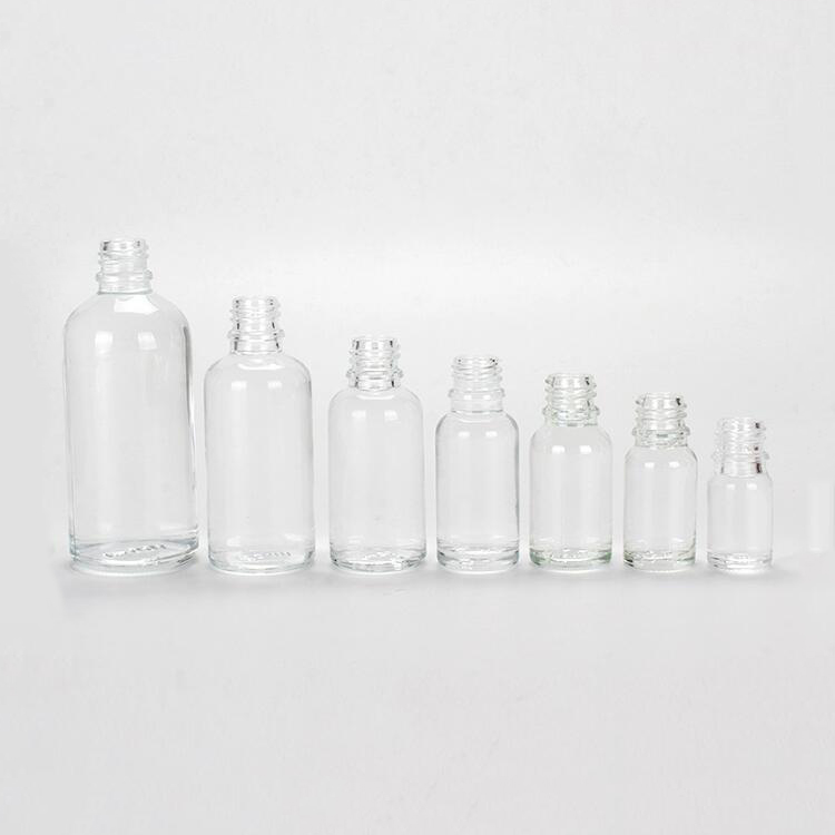 Good quality different sizes clear glass dropper bottle for essential oil