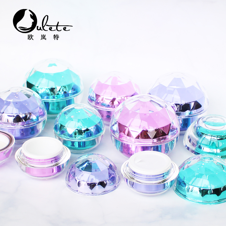 Good quality eco-friendly luxury empty 50g plastic cosmetic container acrylic jars