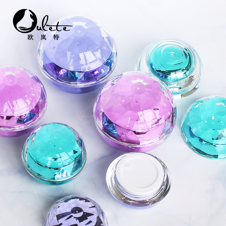 Good quality eco-friendly luxury empty 50g plastic cosmetic container acrylic jars