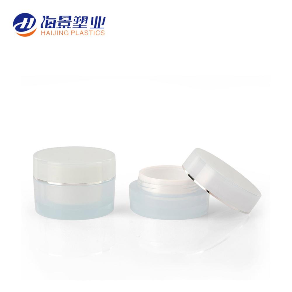 Good quality empty black color cosmetic face cream round shape 100g 200g cosmetic acrylic jar