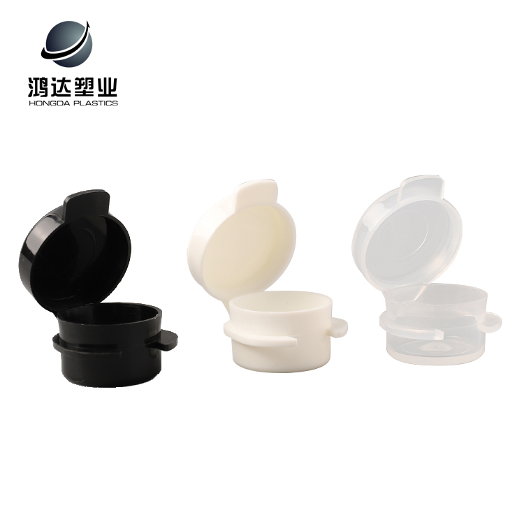 Good quality empty small capacity plastic flip top lip balm container cosmetic jar