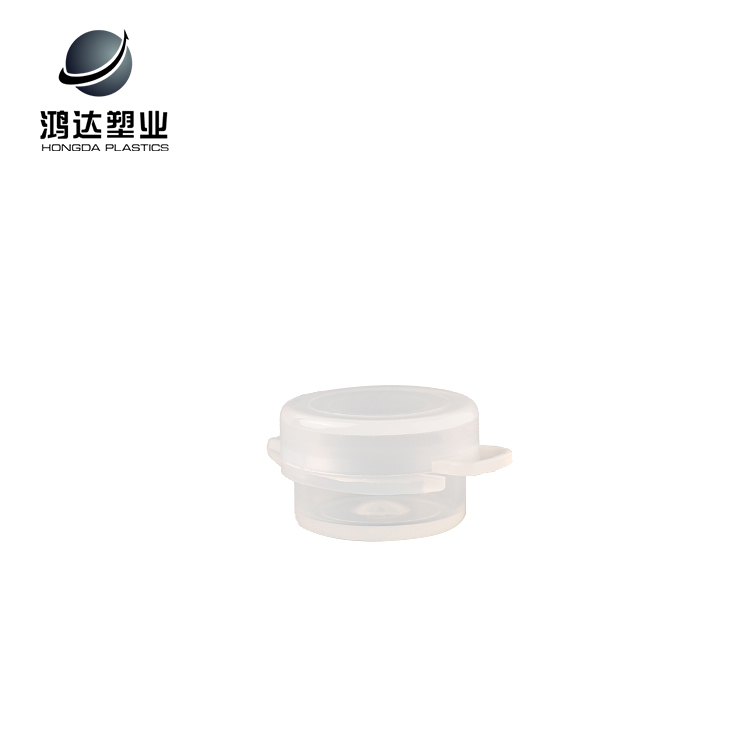 Good quality empty small capacity plastic flip top lip balm container cosmetic jar