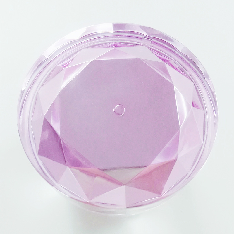 Good quality factory customized diamond shape acrylic jar for skin care cream container with best price envases de vidrio