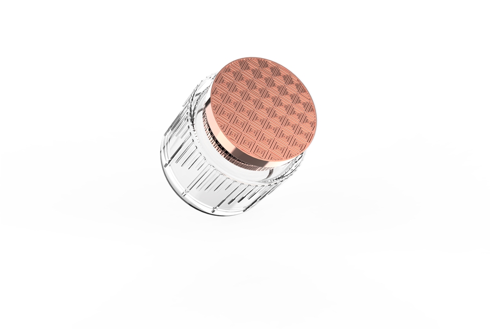 Good quality factory directly with metal lid bottle set glass cosmetic jar