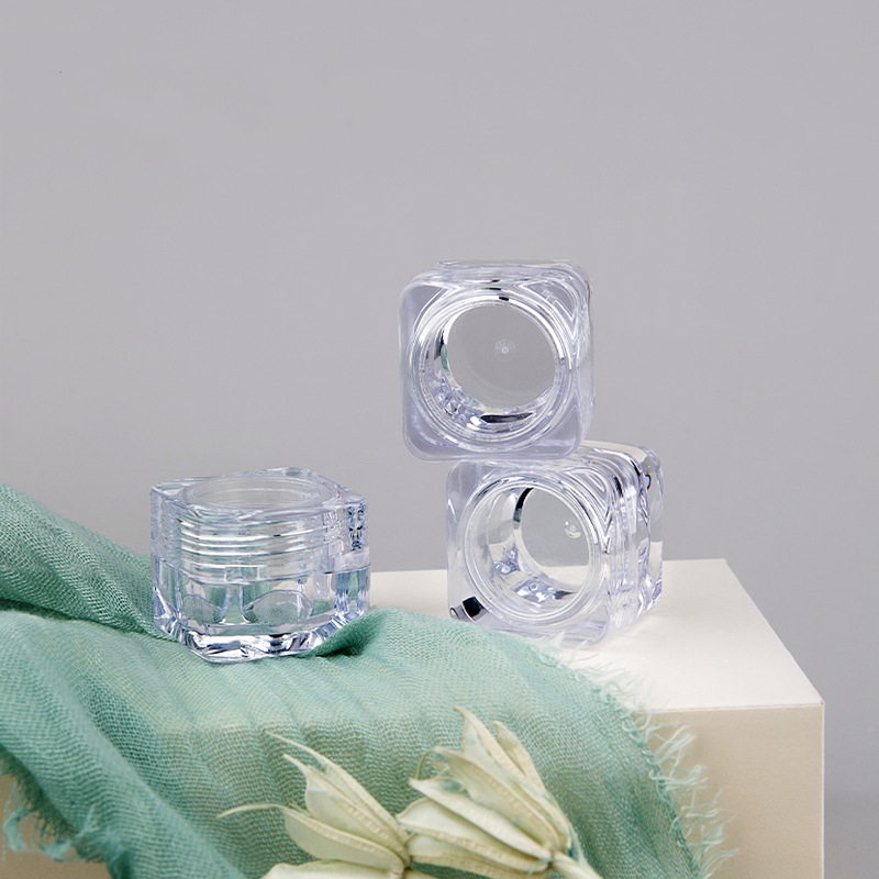 Good quality plastic empty face cream round shape 5g 15g AS plastic jar